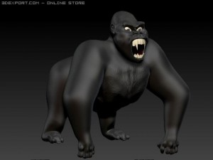 gorilla 3D मॉडल