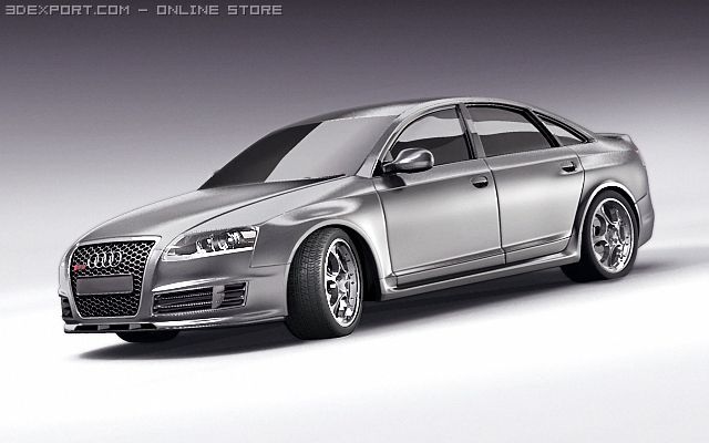 audi rs 6 3D Модель .c4d .max .obj .3ds .fbx .stl .blend 