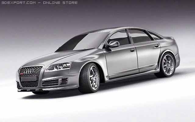 audi rs 6 3D Model .c4d .max .obj .3ds .fbx .stl .blend 