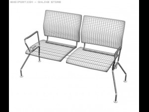 tandem chair 3D Model