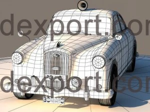 police car wolseley six ninety  series ii 3D Model