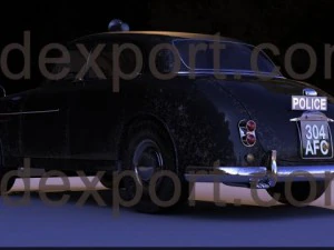 police car wolseley six ninety  series ii 3D Model