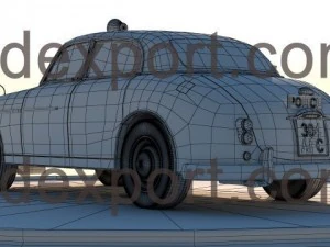 police car wolseley six ninety  series ii 3D Model