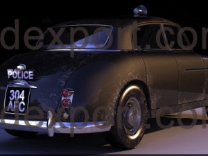police car wolseley six ninety  series ii Modèle 3D
