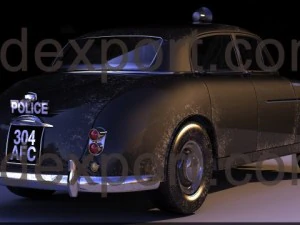 police car wolseley six ninety  series ii 3D Model