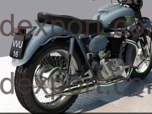 triumph 6t thunderbird 1955 Modello 3D