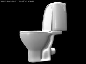 toilet bowl 3D मॉडल