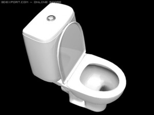 toilet bowl 3D मॉडल