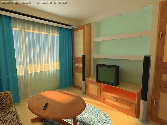 room 3D Model .c4d .max .obj .3ds .fbx .stl .blend 