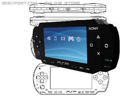 psp 3D Model .c4d .max .obj .3ds .fbx .stl .blend 
