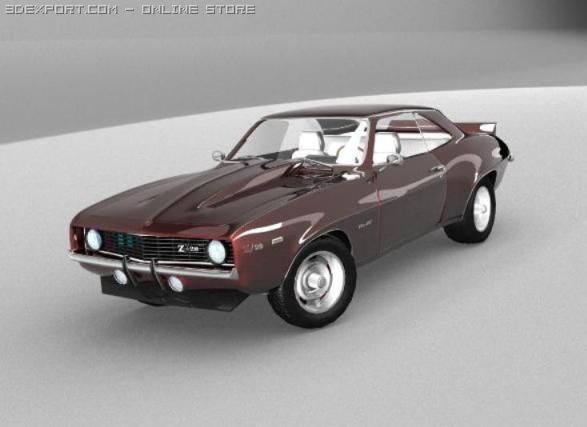 camaro 3D मॉडल .c4d .max .obj .3ds .fbx .stl .blend 