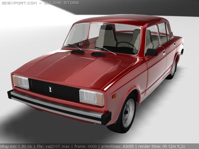 vaz2107 3D 模型 .c4d .max .obj .3ds .fbx .stl .blend 