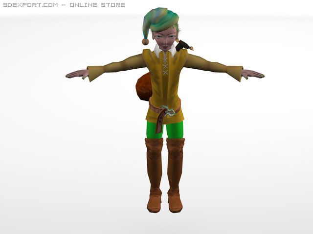 elf 3Dモデル .c4d .max .obj .3ds .fbx .stl .blend 