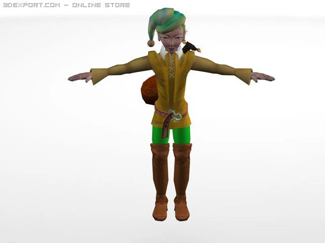 エルフ 3Dモデル .c4d .max .obj .3ds .fbx .stl .blend 