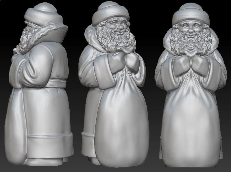 ded moroz russian santa claus 3D Model .c4d .max .obj .3ds .fbx .stl .blend 