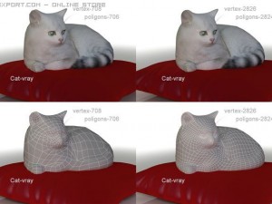 cat for an interior Model 3D