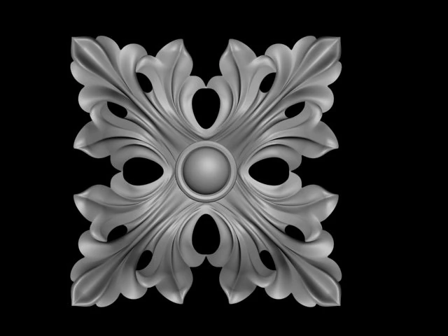 rozette 3D Model .c4d .max .obj .3ds .fbx .stl .blend