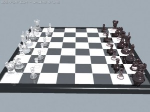 chess set Modèle 3D