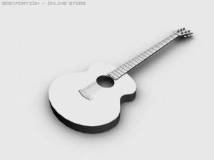 guitar Modelo 3D