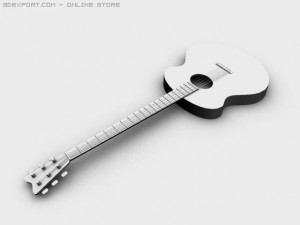 guitar Modelo 3D