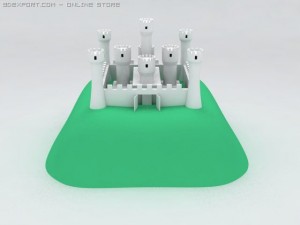 simple castle 3D Model