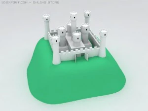 simple castle 3D Model