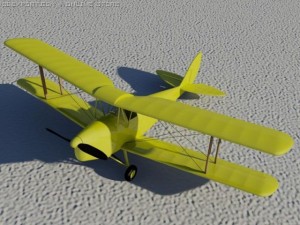 dh 82 tiger moth 3D Модель