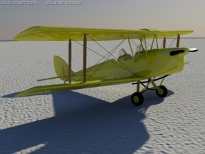 dh 82 tiger moth 3D मॉडल