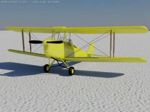 dh 82 tiger moth 3D Model