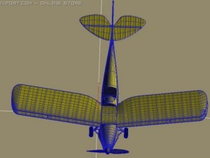 dh 82 tiger moth 3D मॉडल