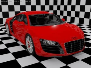 アウディ R8 v10 3Dモデル