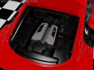 audi r8 v10 Model 3D