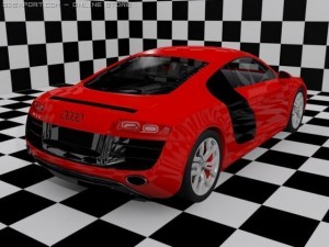 audi r8 v10 Model 3D