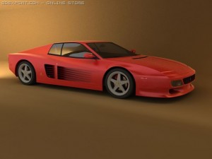 ferrari 512tr Modello 3D