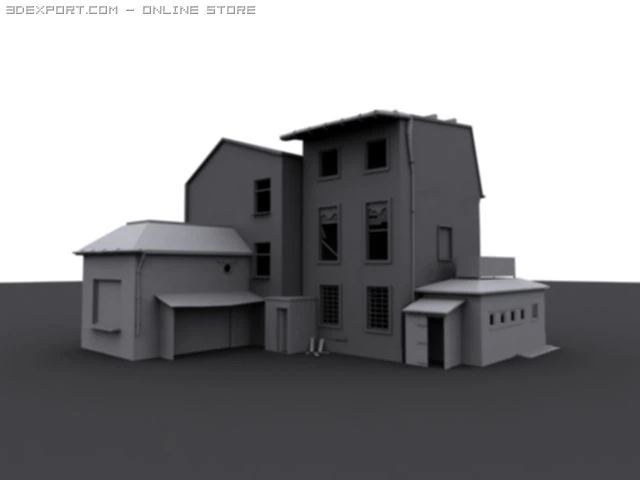 house 3D Model .c4d .max .obj .3ds .fbx .stl .blend 