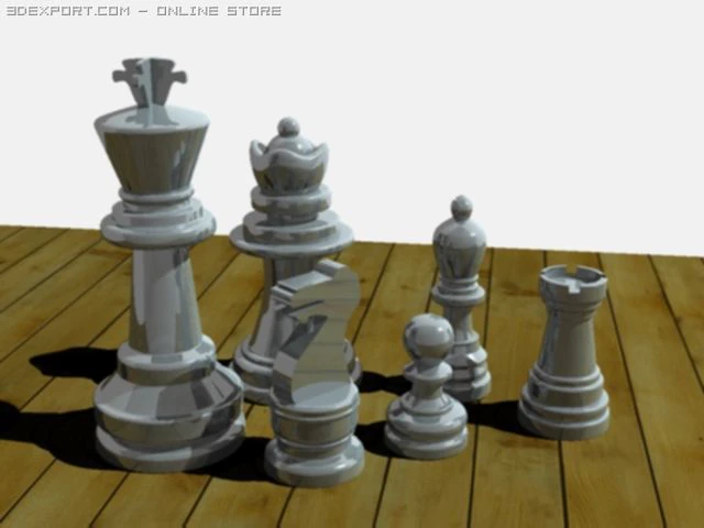 chess 3D Model .c4d .max .obj .3ds .fbx .stl .blend 