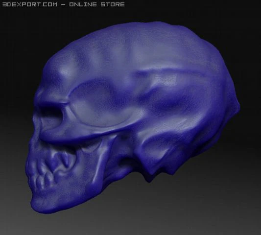 Totenkopfmonster 3D Modell .c4d .max .obj .3ds .fbx .stl .blend 