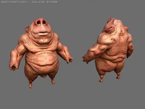 жирний 3D Модель