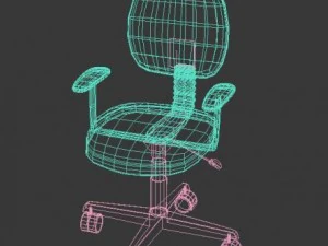 офисный стул 3D Модель