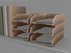 office cubicle pack 3D Model