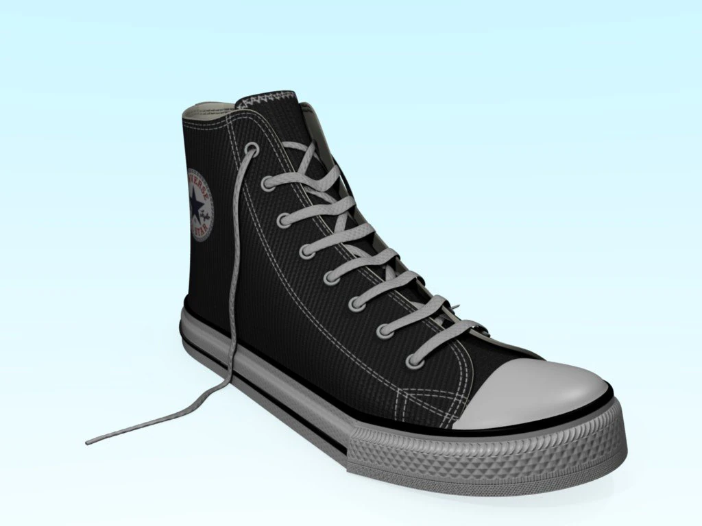 converse all star 3D Model .c4d .max .obj .3ds .fbx .stl .blend 