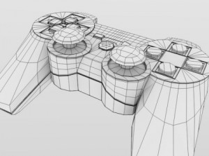 ps3 controller 3D 모델
