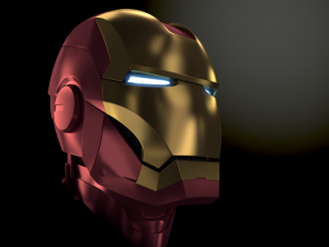 iron man head 3D Model