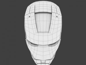 iron man head 3D Model