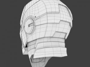iron man head 3D Model