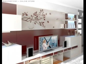 stasiun televisi Model 3D