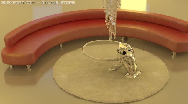 sofa and table 3Dモデル .c4d .max .obj .3ds .fbx .stl .blend 