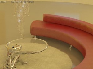 sofa and table 3Dモデル