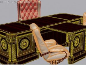 office table 3D Model
