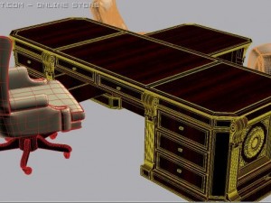 office table 3D Model